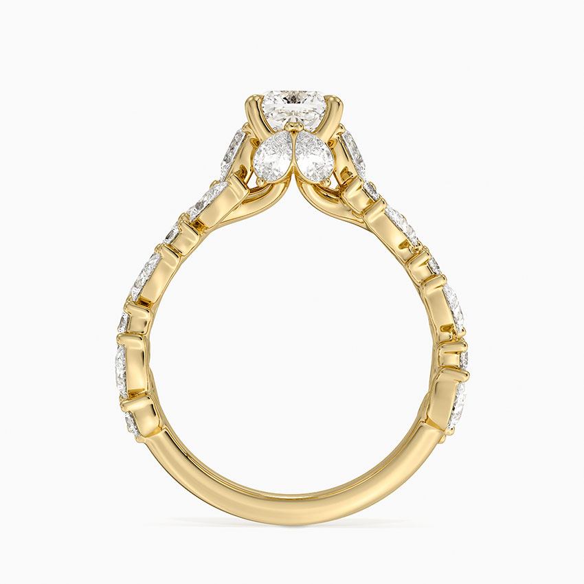 Olivetta Double Row Diamond Ring (2 1/2 ct. tw.) in 18K Yellow Gold
