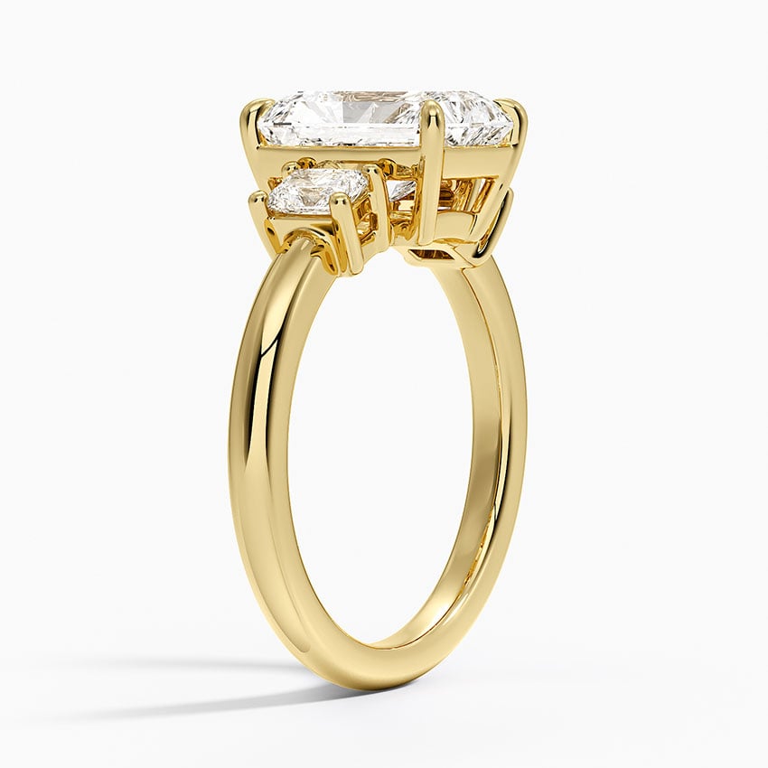 Helena Radiant-Cut Three Stone Diamond Ring (3/8 ct. tw.)