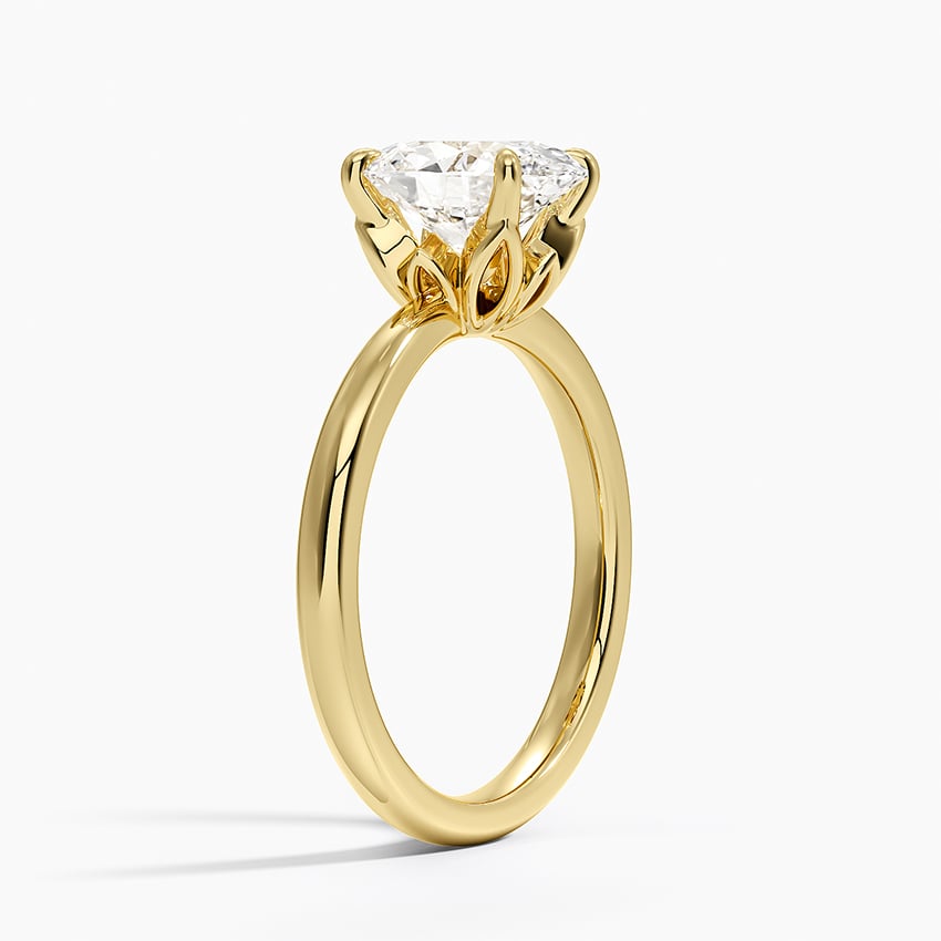 Petal 2mm Solitaire Engagement Ring