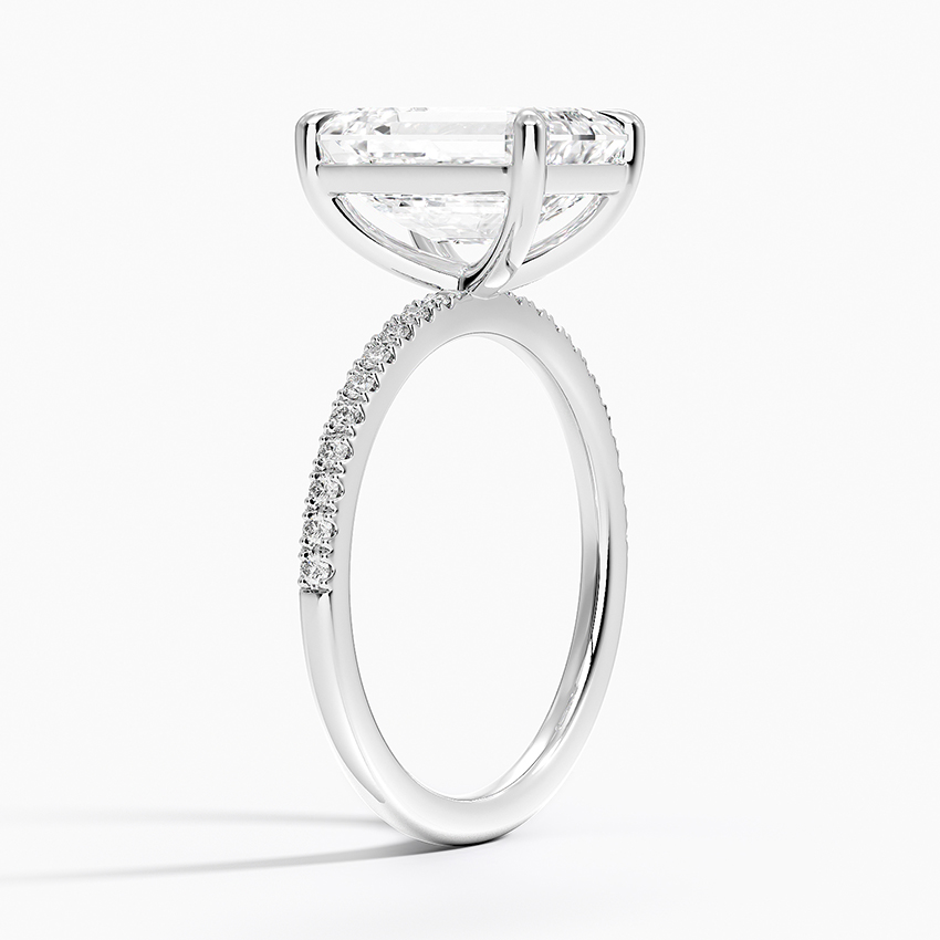 Perfect Fit Half-Coverage Diamond Ring in Platinum