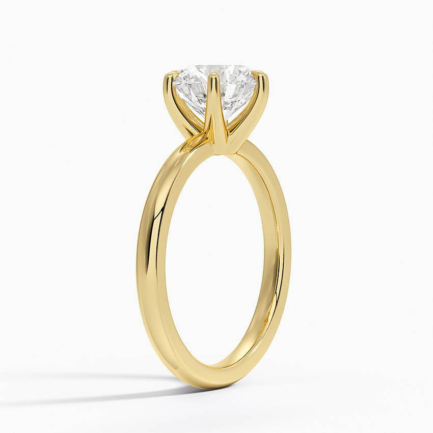 18K Yellow Gold Fairmined 2mm Six-Prong Solitaire Ring