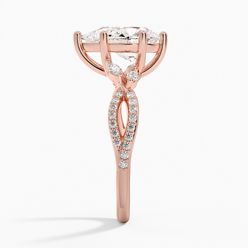 14K Rose Gold Luxe Willow Diamond Ring (1/4 ct. tw.)