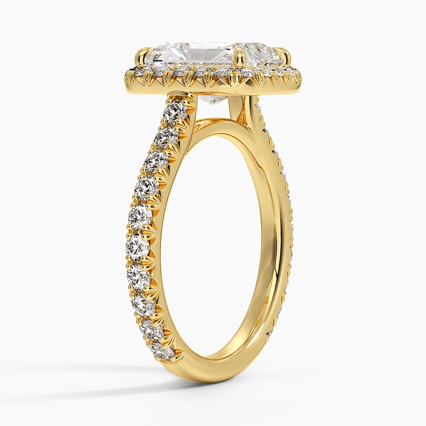 18K Yellow Gold Estelle Halo Diamond Ring (3/4 ct. tw.)