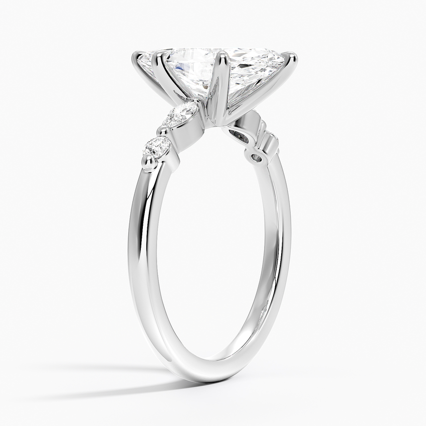 Marquise and Round Diamond Ring
