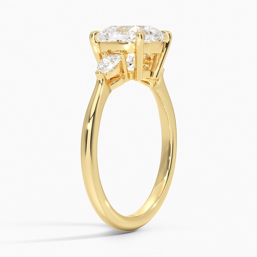 Petite Opera Three Stone Diamond Ring - Brilliant Earth