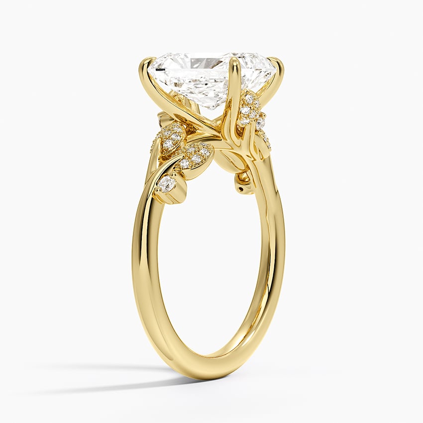 18K Yellow Gold Canopy Diamond Ring