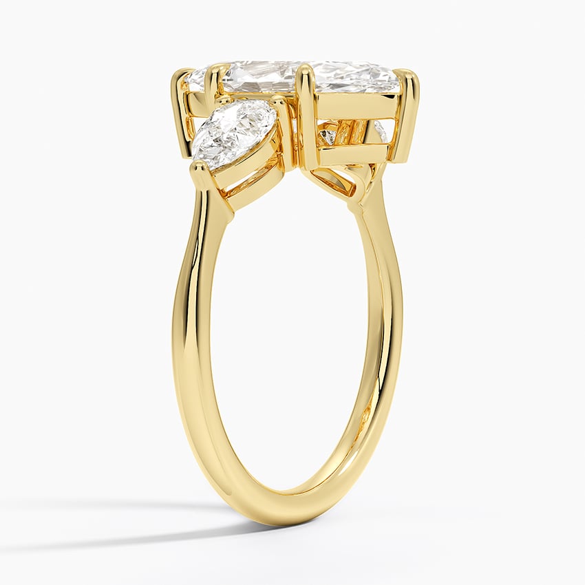 Luxe Opera Three Stone Diamond Ring - Brilliant Earth