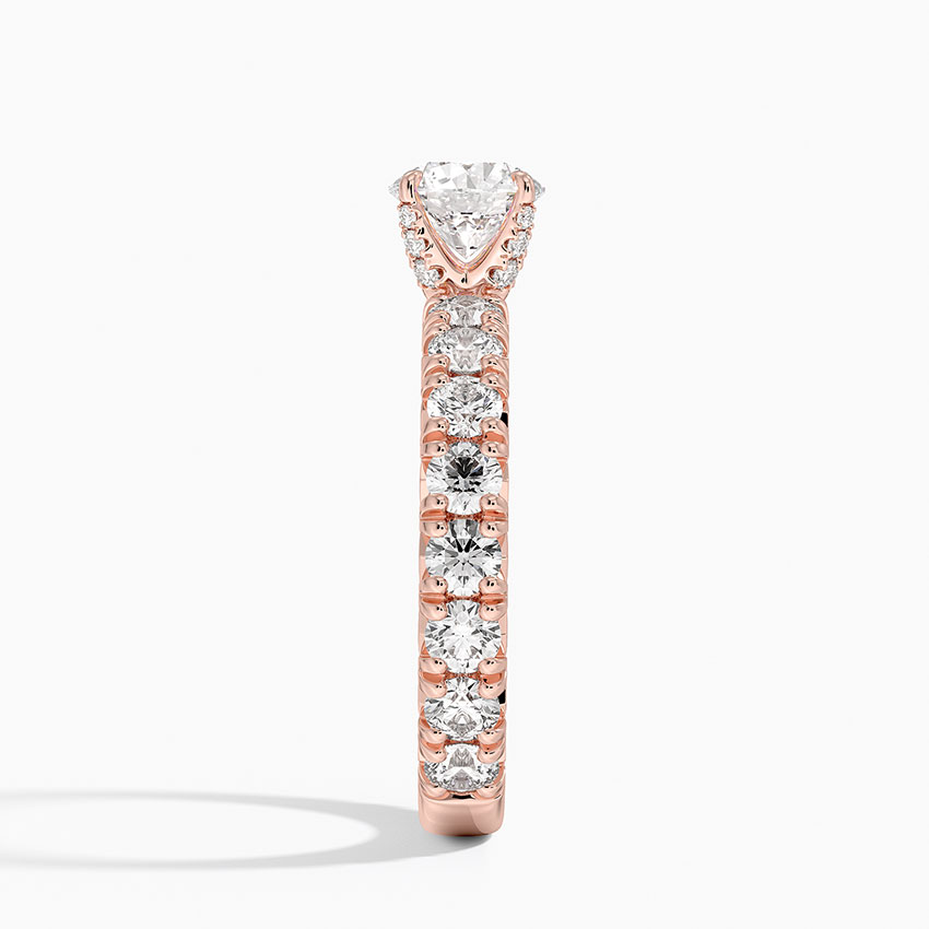 Moissanite Luxe Ellora Diamond Ring in 14K Rose Gold
