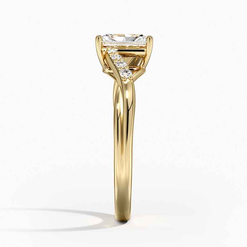 18K Yellow Gold Chamise Diamond Ring (1/15 ct. tw.)