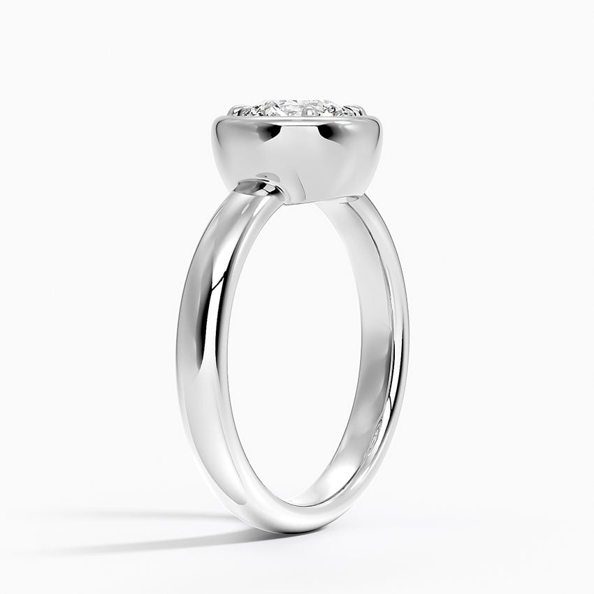 Platinum Andrea Bezel Prong Ring