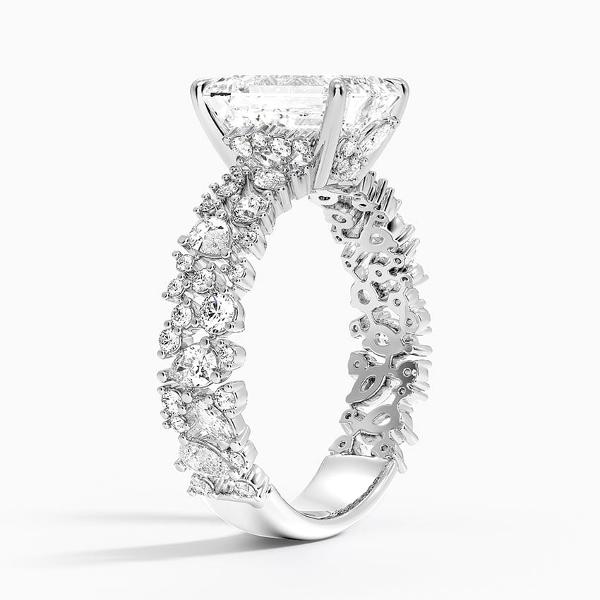 Unique Snow Inspired Diamond Ring