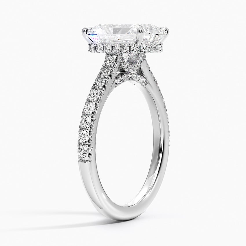French Pavé Diamond Ring Setting