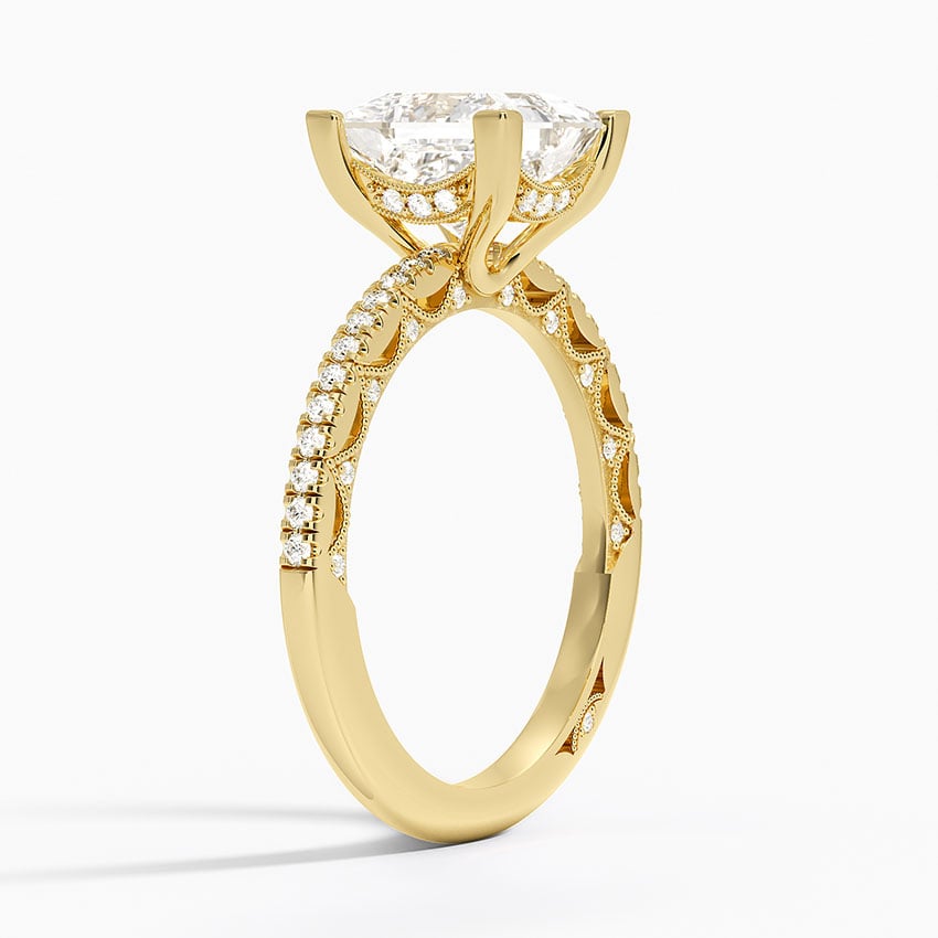 Tacori Lunetta Crescent Diamond Ring