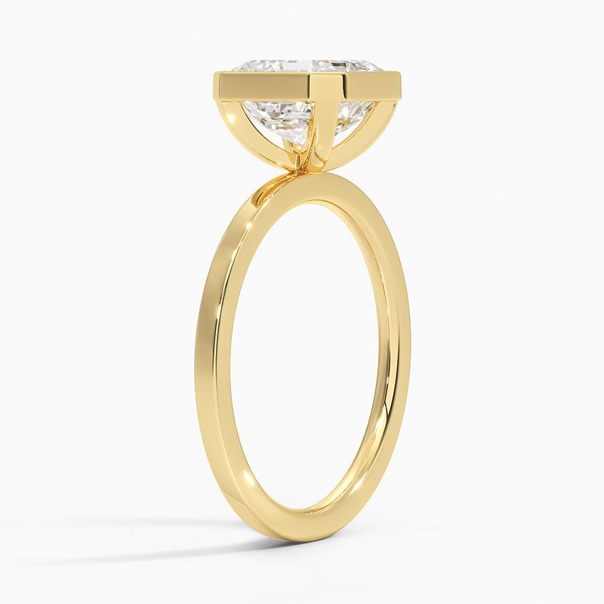 Raised Flush Set Bezel Ring