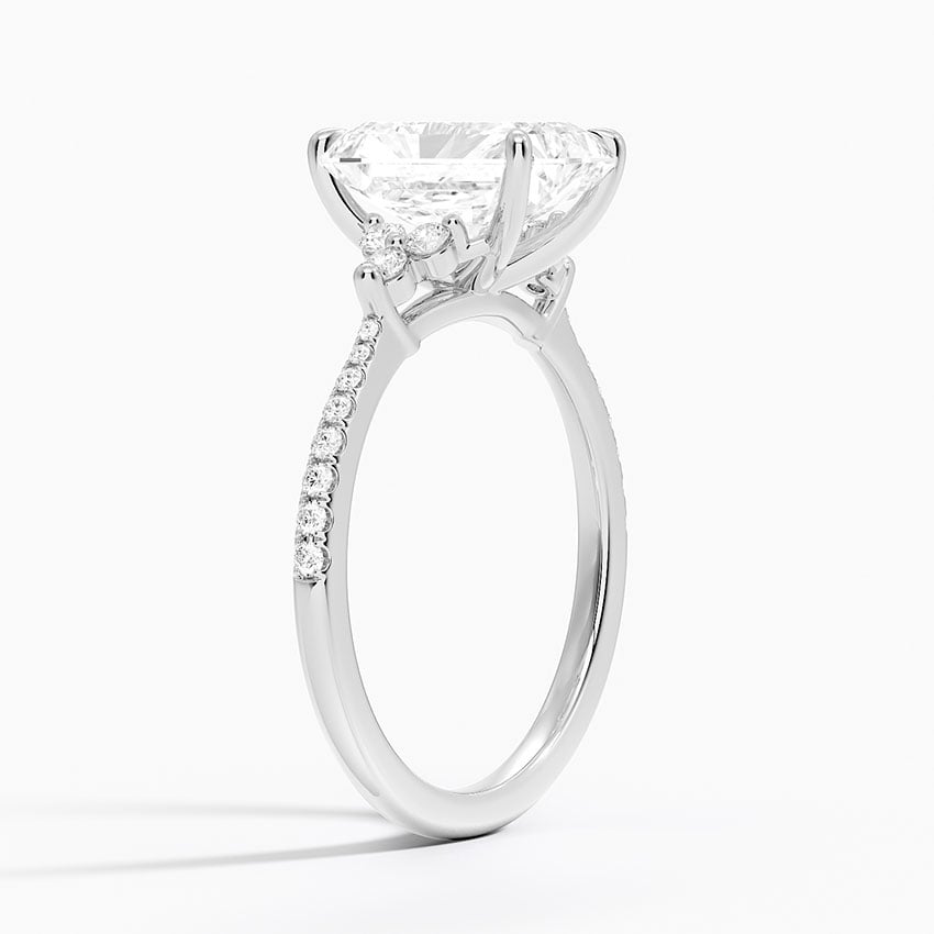 18K White Gold Melody Pavé Diamond Ring