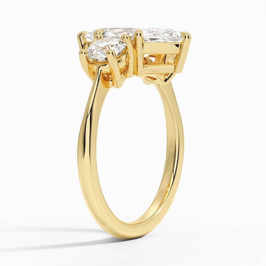 18K Yellow Gold Luxe Selene Three Stone Diamond Ring (2/3 ct. tw.)