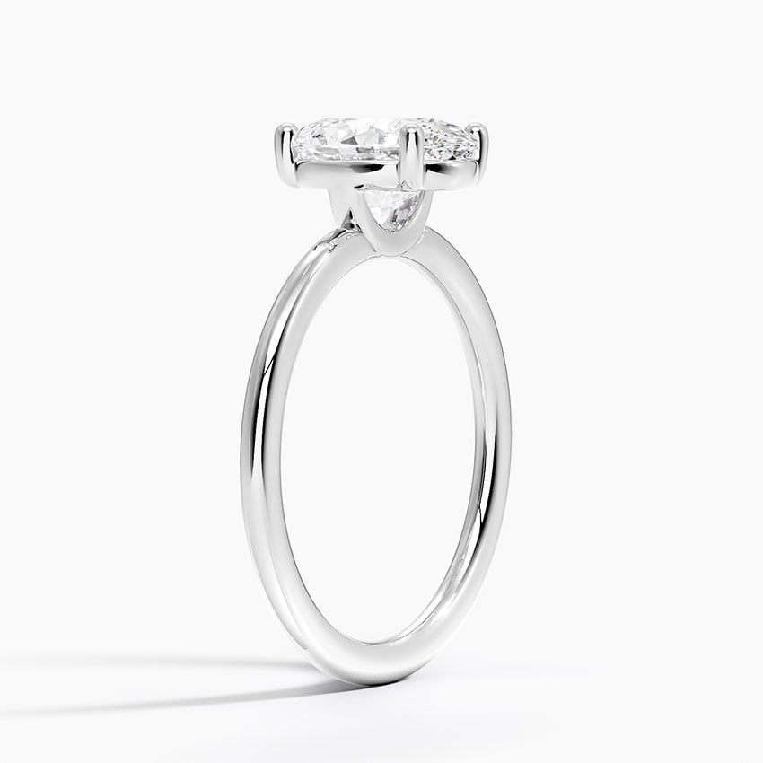 18K White Gold Gwen Perfect Fit Solitaire Ring