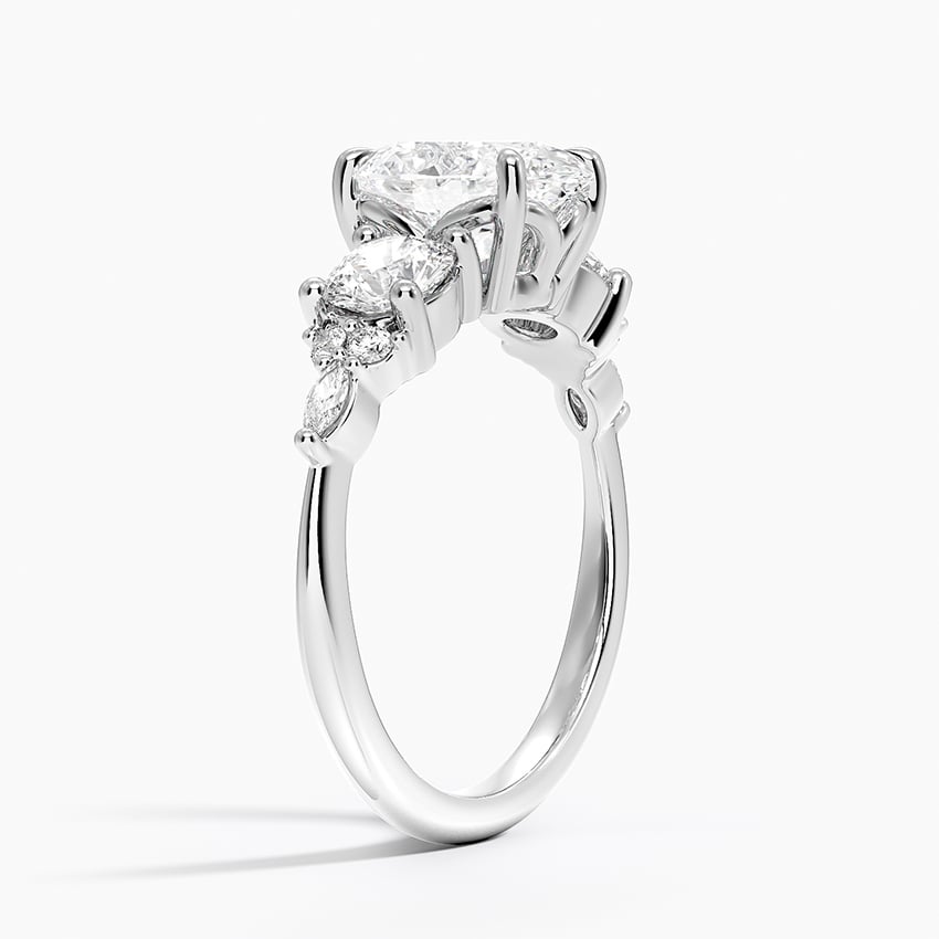 Luxe Nadia Three Stone Diamond Ring