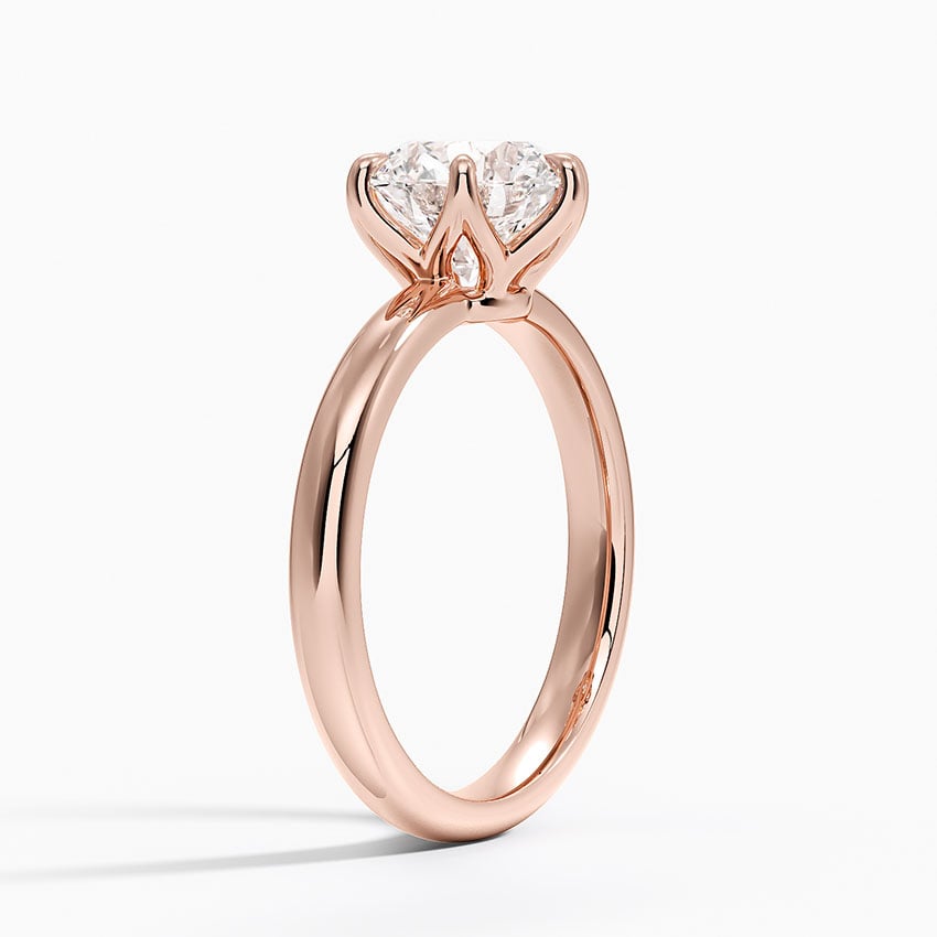 14K Rose Gold Esme 2.5mm Solitaire Ring