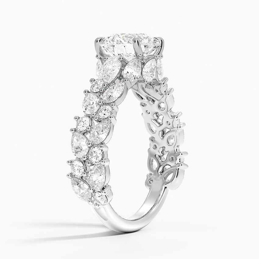 Platinum Olivetta Double Row Diamond Ring (2 1/2 ct. tw.)