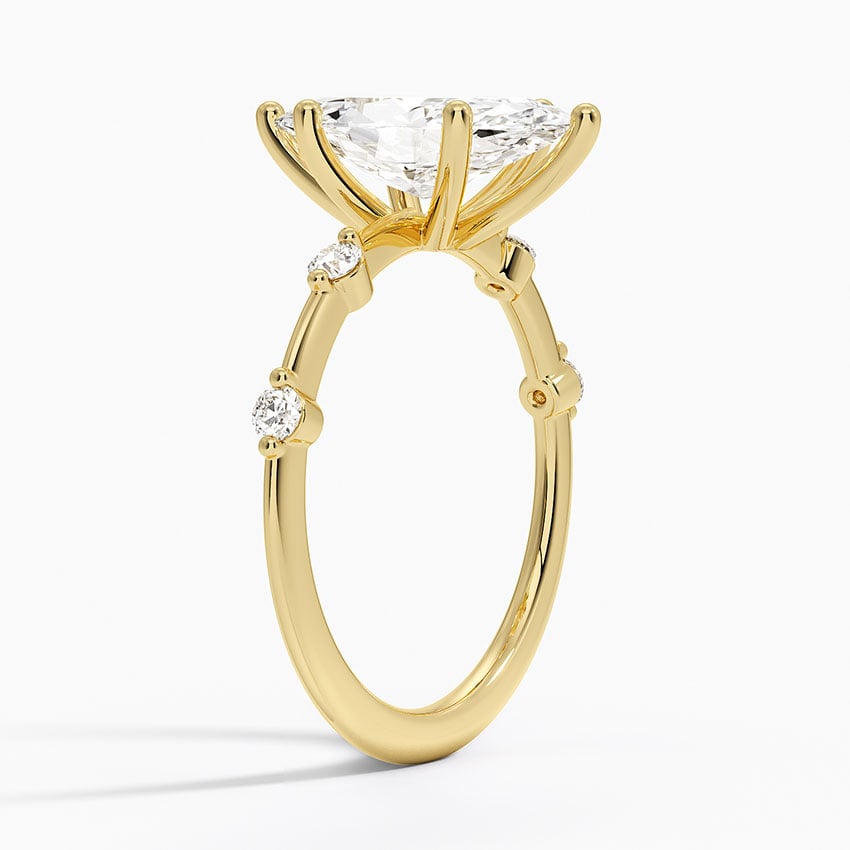Aimee Diamond Engagement Ring - Spaced Diamond Band