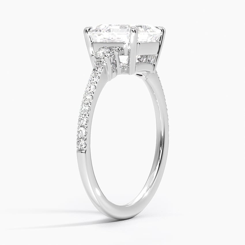 Lyra Three Stone Diamond Ring - Brilliant Earth