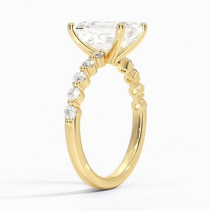 18K Yellow Gold Marseille Half Coverage Diamond Ring (1/4 ct. tw.)