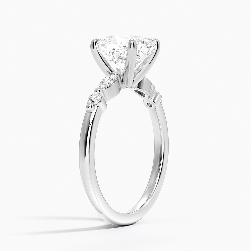 Marquise and Round Diamond Ring