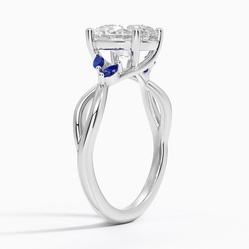 Diamond Ring with Sapphire Accents - Willow