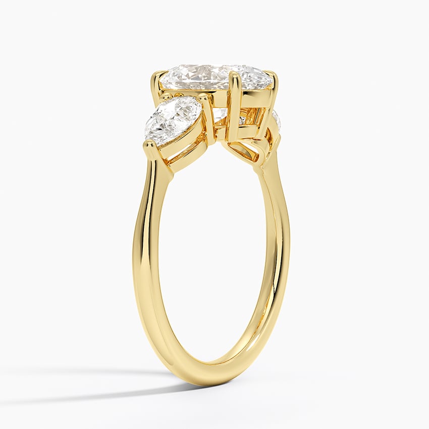 Luxe Opera Three Stone Diamond Ring - Brilliant Earth