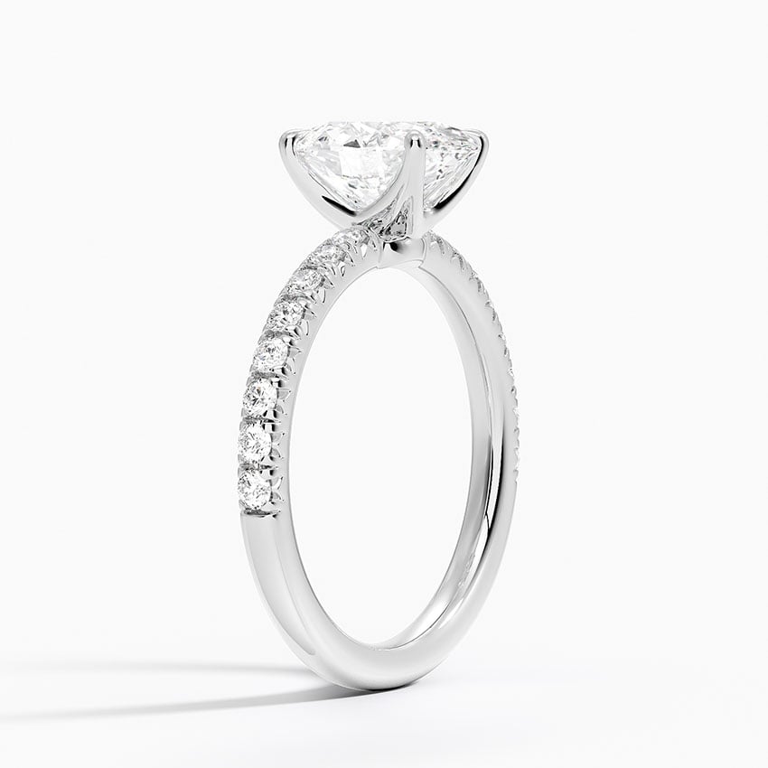 French Pavé Diamond Ring