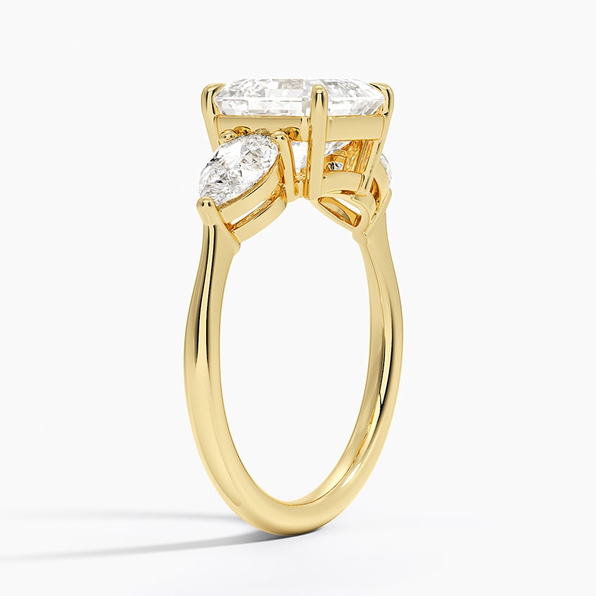 Luxe Opera Three Stone Diamond Ring - Brilliant Earth