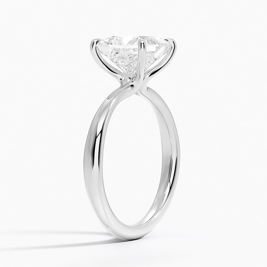 18K White Gold Freesia 2.7mm Solitaire Ring