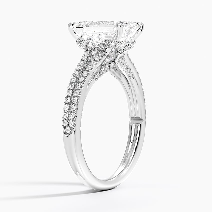 Split Shank Setting with Gallery Accents