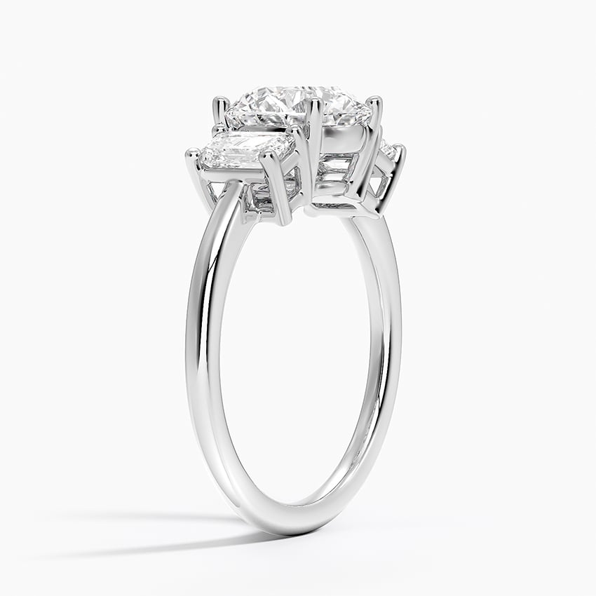 Platinum Luxe Rhiannon Three Stone Diamond Ring (3/4 ct. tw.)