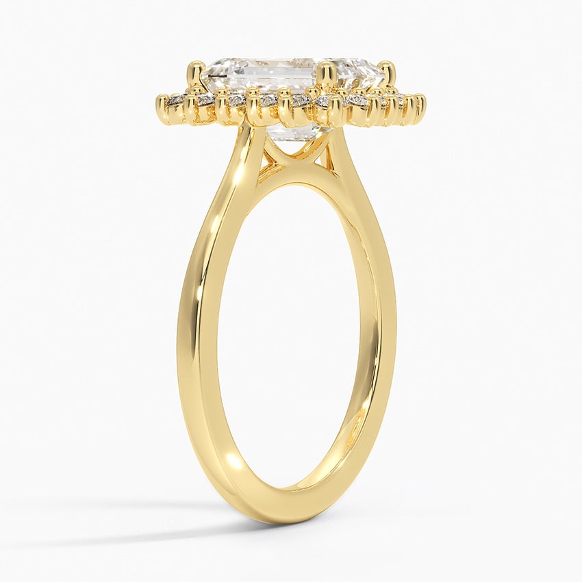 Sunburst Halo Engagement Ring - Brilliant Earth