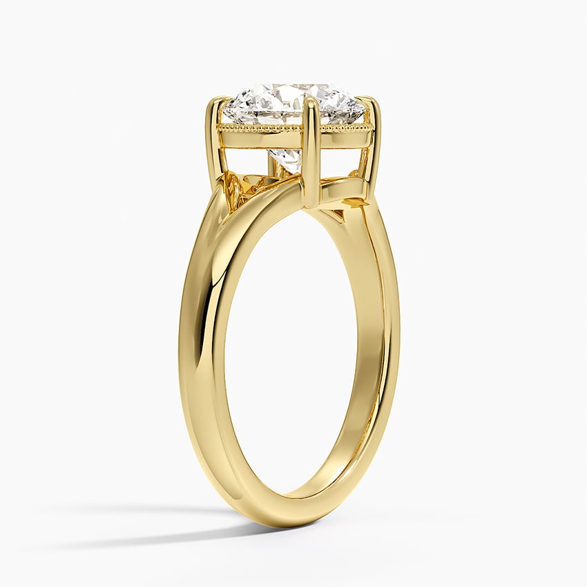 Cora Split Shank Solitaire Ring