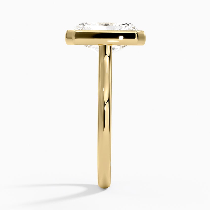 18K Yellow Gold Luna Bezel Ring