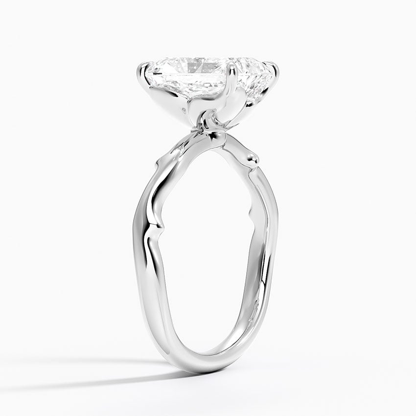 Rose and Thorn Solitaire Ring