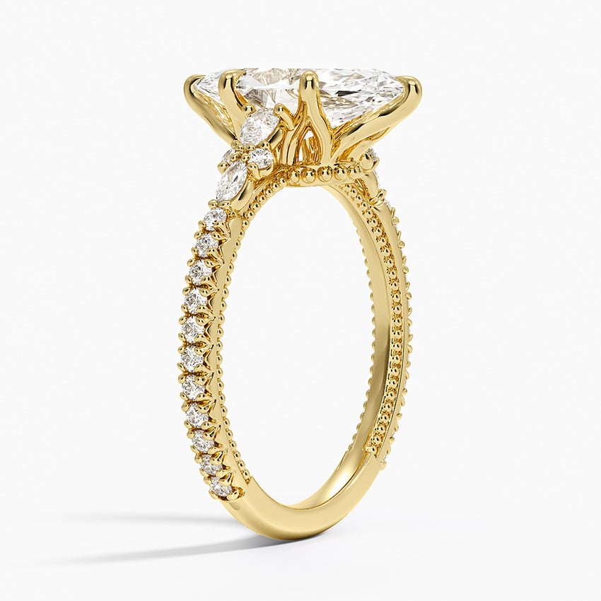 18K Yellow Gold Primrose Diamond Ring
