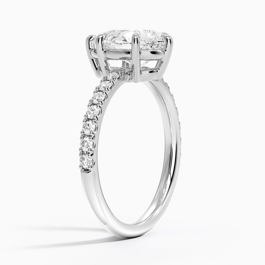 Platinum Dara Low-Profile Diamond Ring