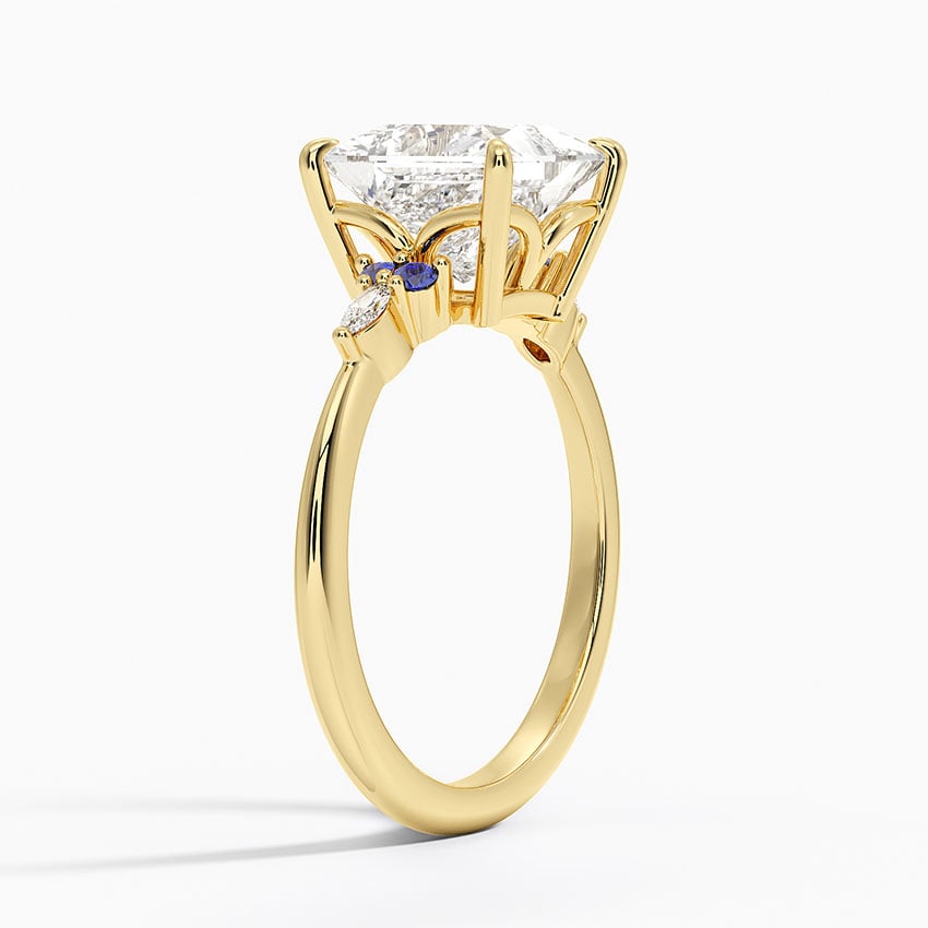 Sapphire and Diamond Engagement Ring