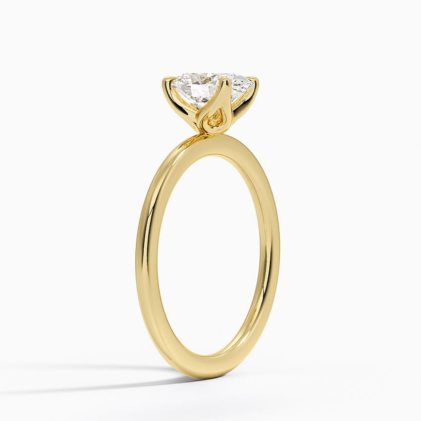 18K Yellow Gold 1.5mm Petite Elodie Perfect Fit Solitaire Ring