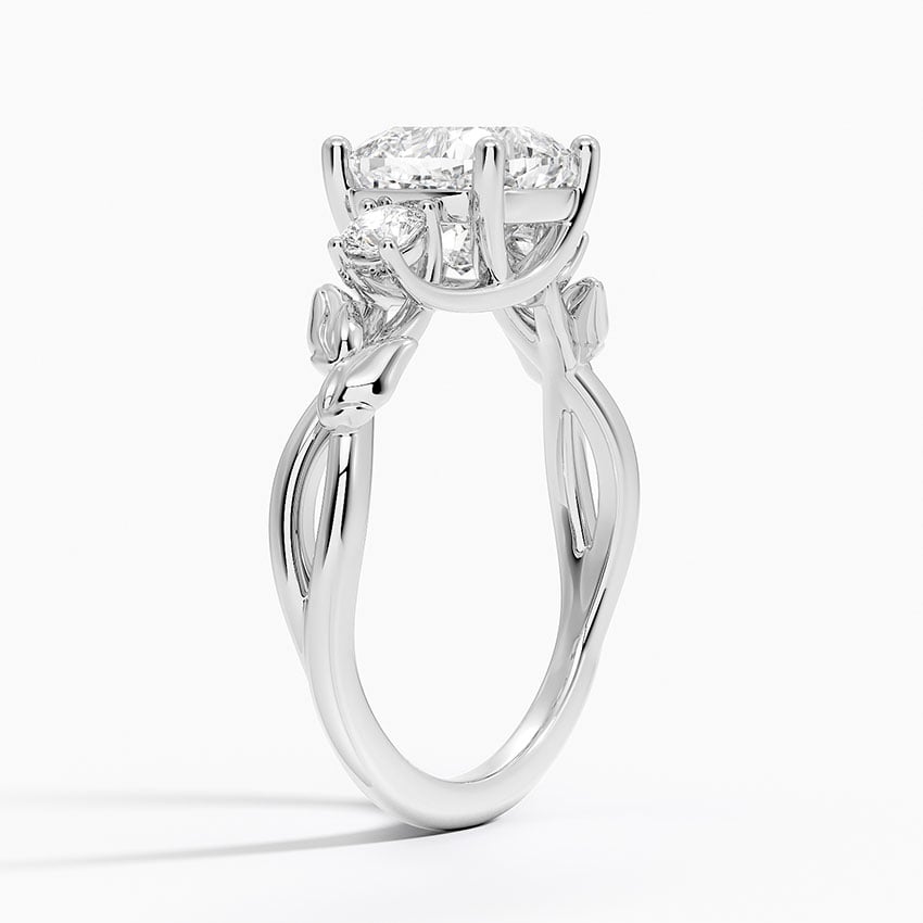 Budding Willow Three Stone Diamond Ring