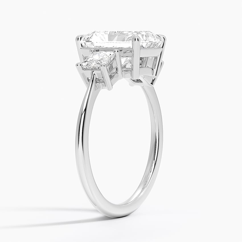 Princess Cut Three Stone Diamond Ring