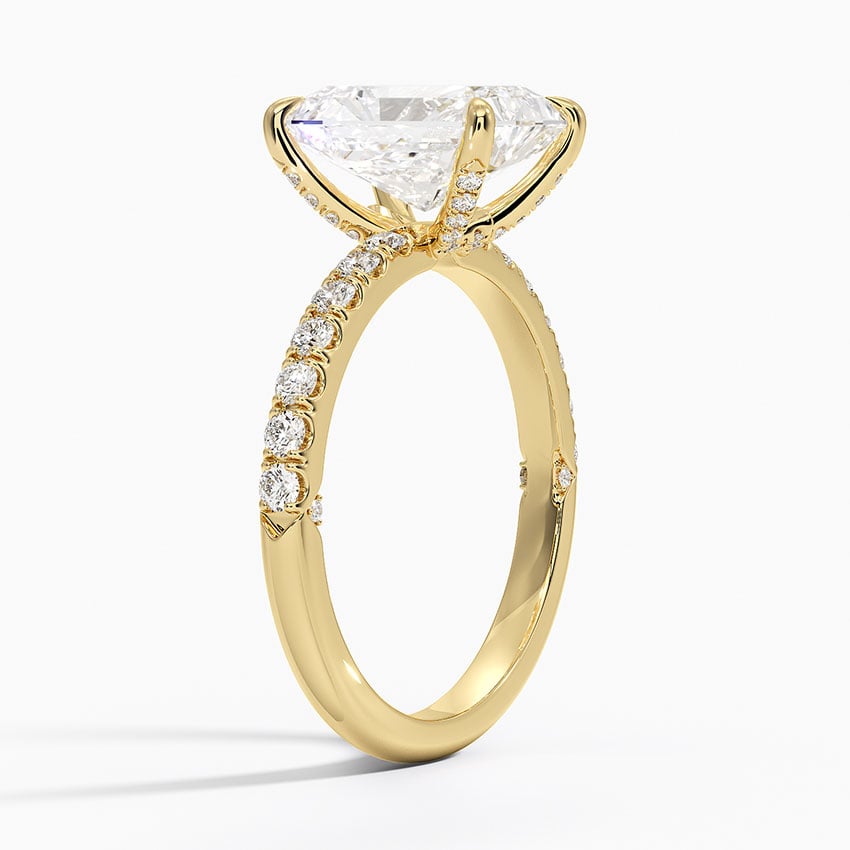 Diamond Accented Inner Impression Ring