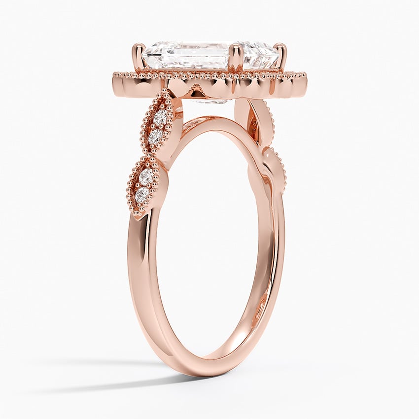Vintage Halo Engagement Ring - Cadenza