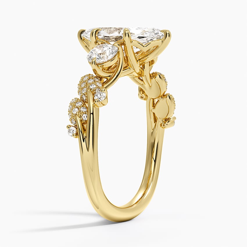 Canopy Three Stone Diamond Ring