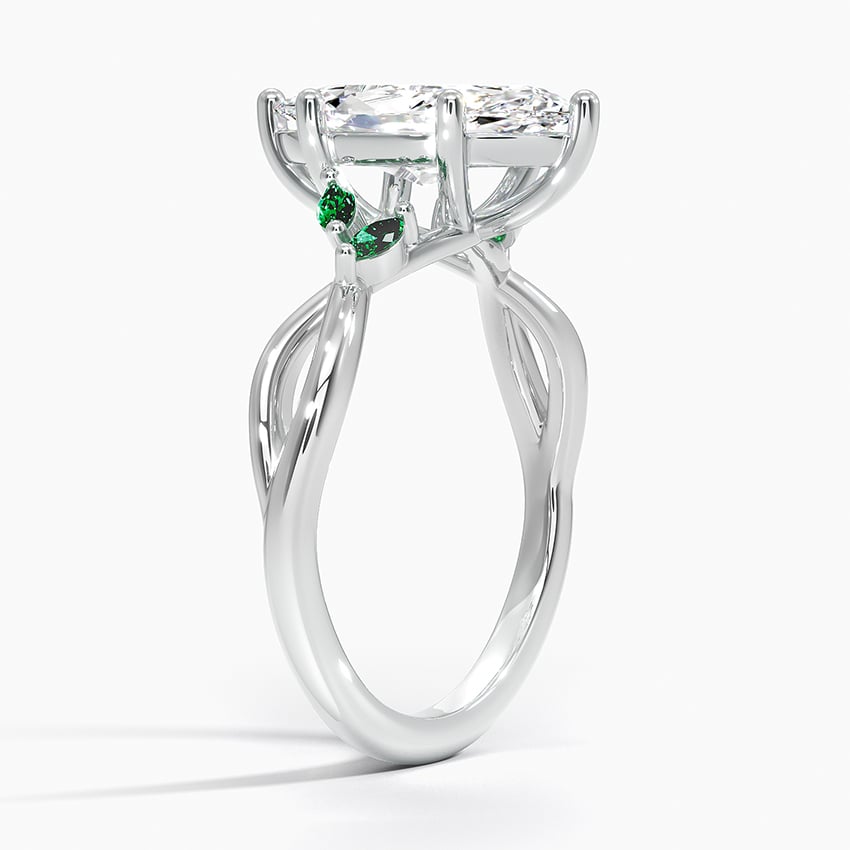 Engagement Ring With Emeralds