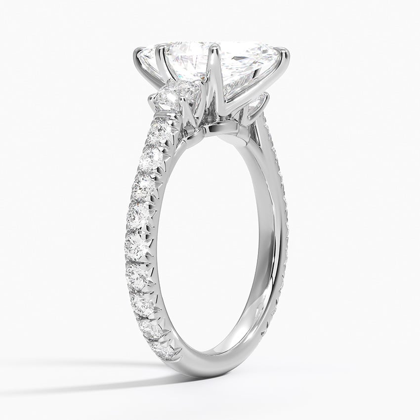 Gramercy Three Stone Diamond Ring - Brilliant Earth